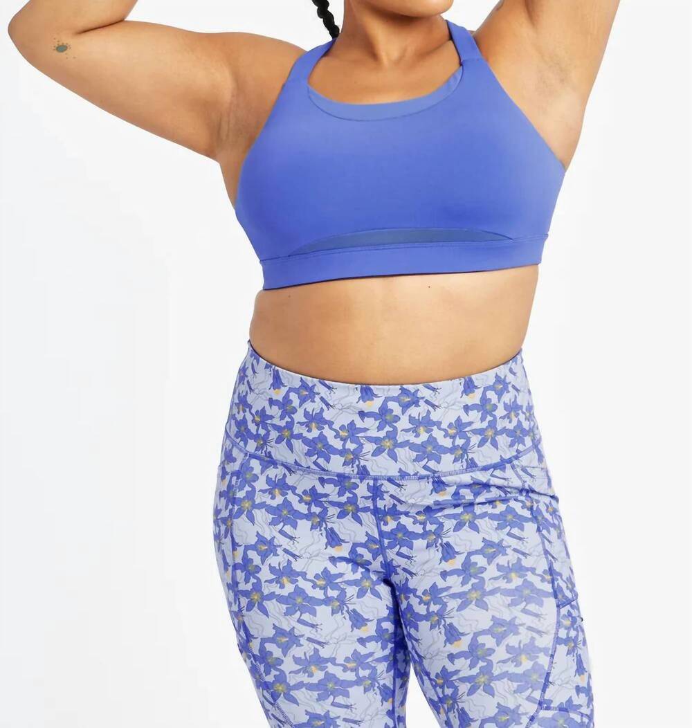 NEW OISELLE squared up bra in blue rapids
